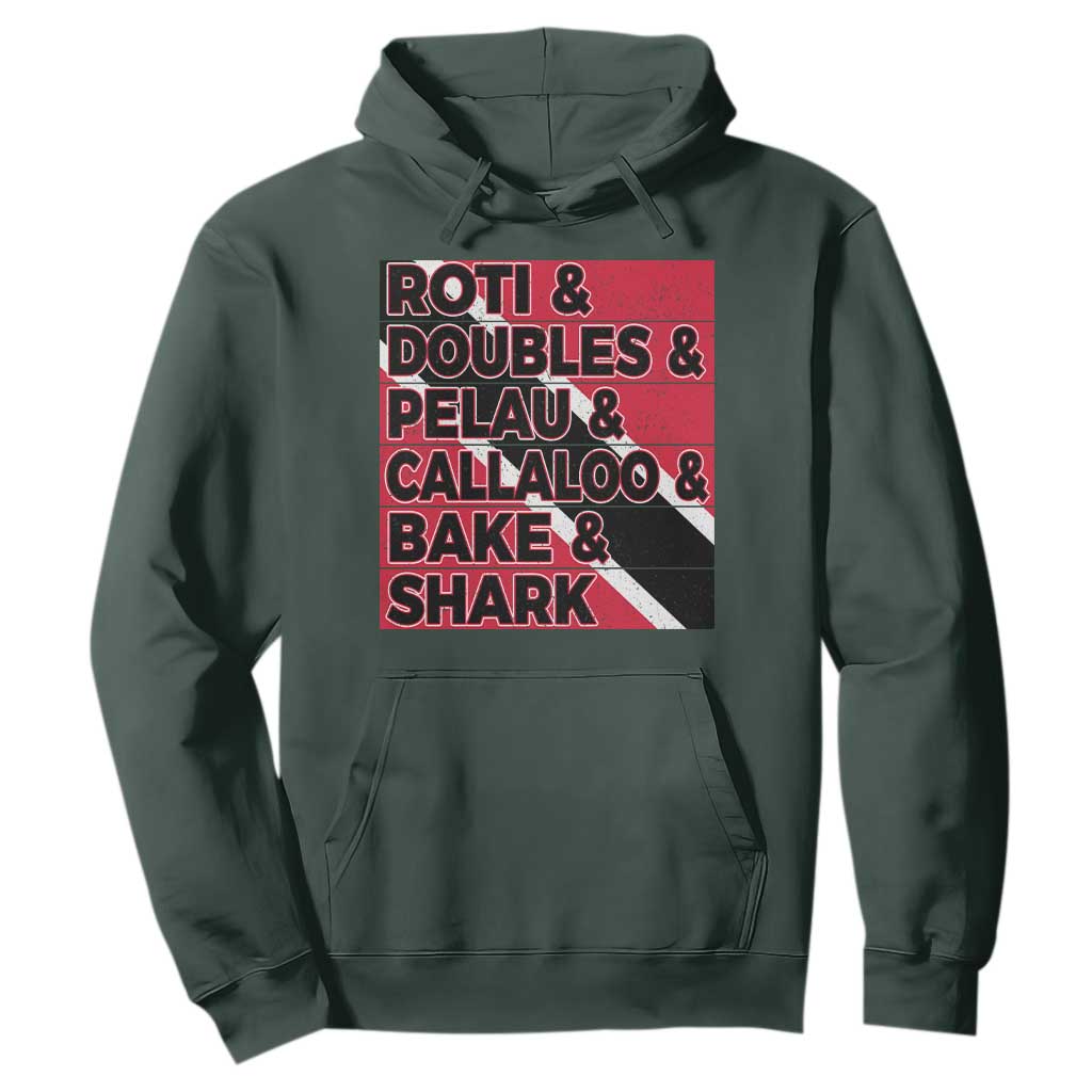 Trini Pride Hoodie Trinidad and Tobago National Food TS10 Dark Forest Green Print Your Wear