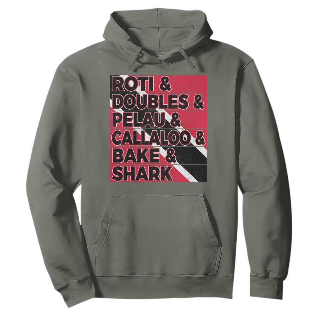 Trini Pride Hoodie Trinidad and Tobago National Food TS10 Military Green Print Your Wear