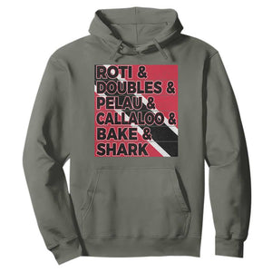 Trini Pride Hoodie Trinidad and Tobago National Food TS10 Military Green Print Your Wear
