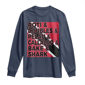 Trini Pride Long Sleeve Shirt Trinidad and Tobago National Food TS10 Navy Print Your Wear