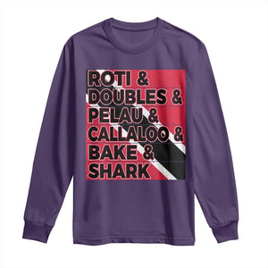 Trini Pride Long Sleeve Shirt Trinidad and Tobago National Food TS10 Purple Print Your Wear