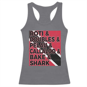 Trini Pride Racerback Tank Top Trinidad and Tobago National Food TS10 Charcoal Print Your Wear