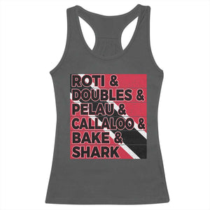 Trini Pride Racerback Tank Top Trinidad and Tobago National Food TS10 Dark Heather Print Your Wear