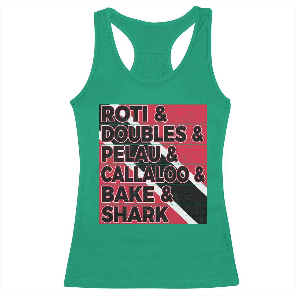 Trini Pride Racerback Tank Top Trinidad and Tobago National Food TS10 Irish Green Print Your Wear