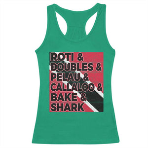 Trini Pride Racerback Tank Top Trinidad and Tobago National Food TS10 Irish Green Print Your Wear