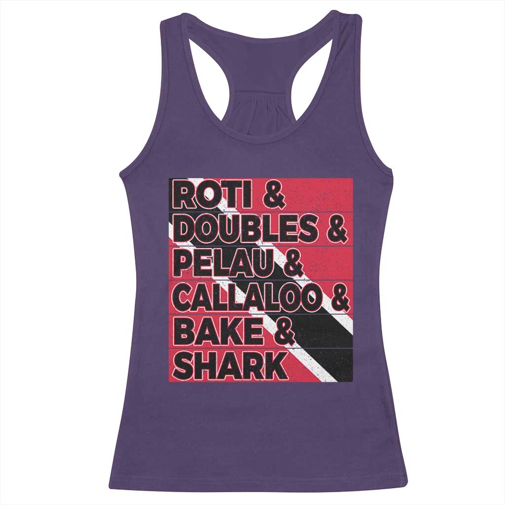 Trini Pride Racerback Tank Top Trinidad and Tobago National Food TS10 Purple Print Your Wear