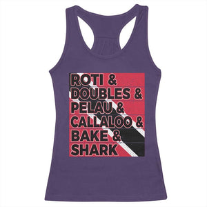 Trini Pride Racerback Tank Top Trinidad and Tobago National Food TS10 Purple Print Your Wear