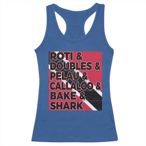 Trini Pride Racerback Tank Top Trinidad and Tobago National Food TS10 Royal Blue Print Your Wear