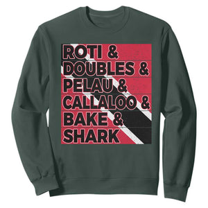 Trini Pride Sweatshirt Trinidad and Tobago National Food TS10 Dark Forest Green Print Your Wear