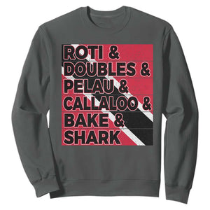 Trini Pride Sweatshirt Trinidad and Tobago National Food TS10 Dark Heather Print Your Wear