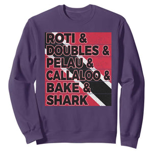 Trini Pride Sweatshirt Trinidad and Tobago National Food TS10 Purple Print Your Wear