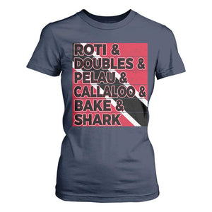 Trini Pride T Shirt For Women Trinidad and Tobago National Food TS10 Navy Print Your Wear