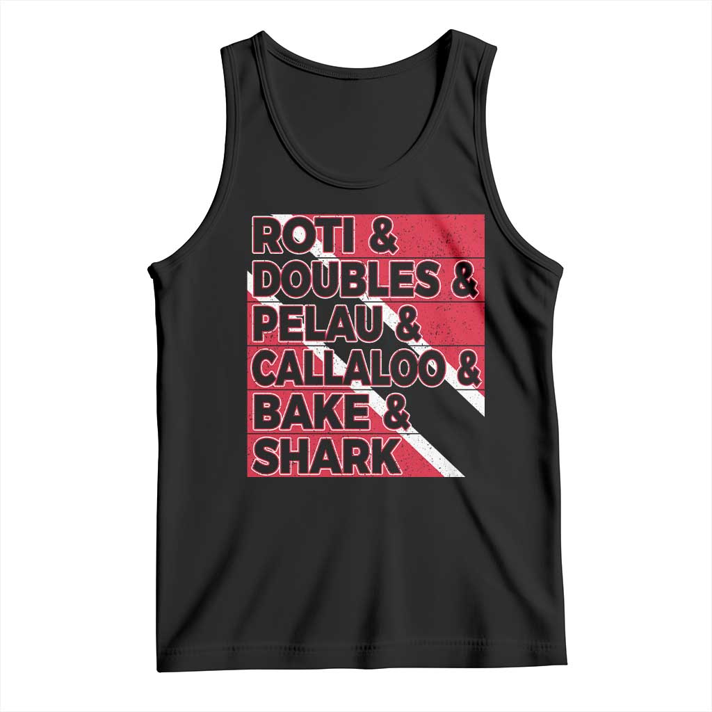 Trini Pride Tank Top Trinidad and Tobago National Food TS10 Black Print Your Wear