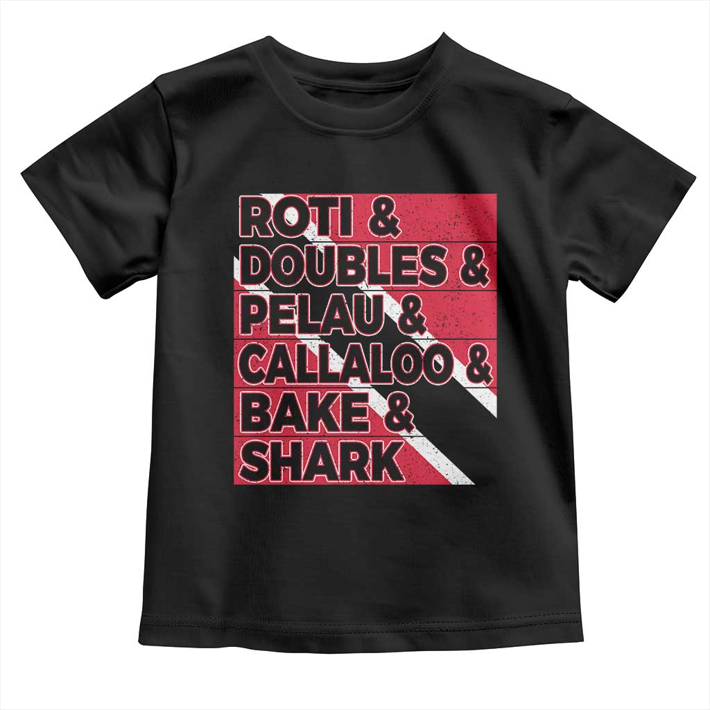Trini Pride Toddler T Shirt Trinidad and Tobago National Food TS10 Black Print Your Wear