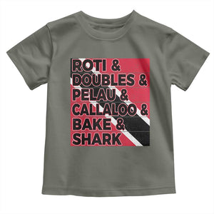 Trini Pride Toddler T Shirt Trinidad and Tobago National Food TS10 Military Green Print Your Wear