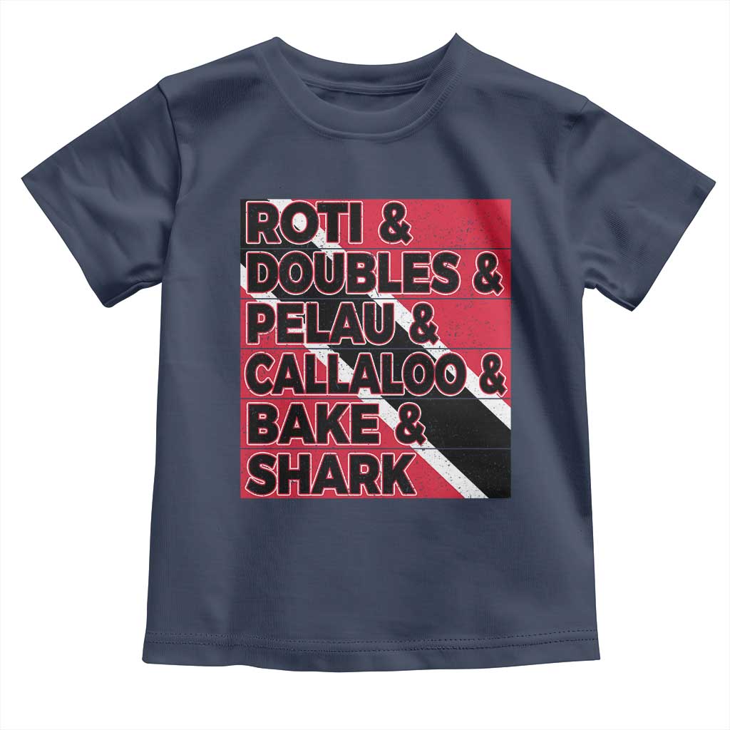 Trini Pride Toddler T Shirt Trinidad and Tobago National Food TS10 Navy Print Your Wear