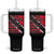 Trini Pride Tumbler With Handle Trinidad and Tobago National Food TS10 One Size: 40 oz Black Print Your Wear