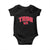Trinidad and Tobago Flag Baby Onesie Trini Pride Vintage TS10 Black Print Your Wear