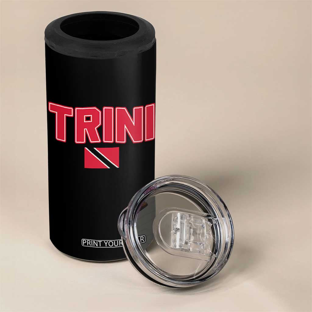 Trinidad and Tobago Flag 4 in 1 Can Cooler Tumbler Trini Pride Vintage TS10 Print Your Wear