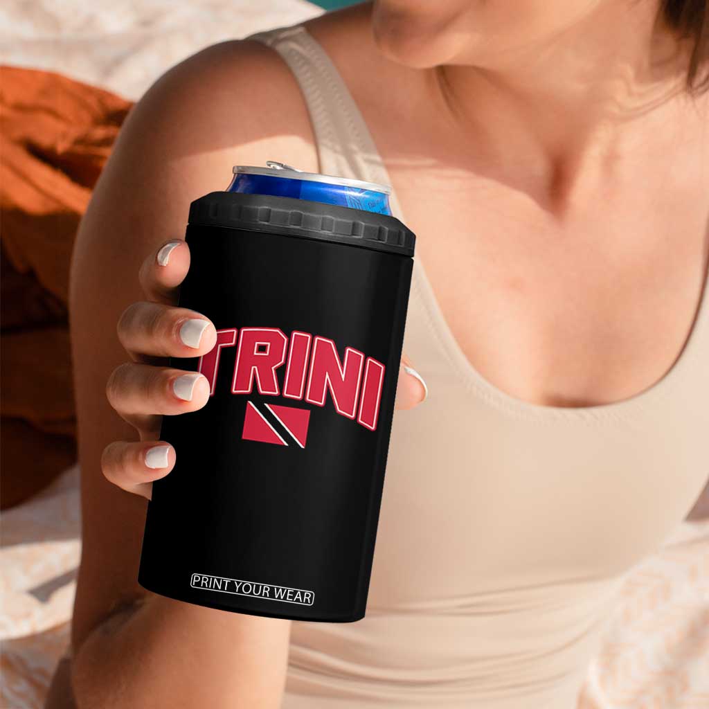 Trinidad and Tobago Flag 4 in 1 Can Cooler Tumbler Trini Pride Vintage TS10 Print Your Wear