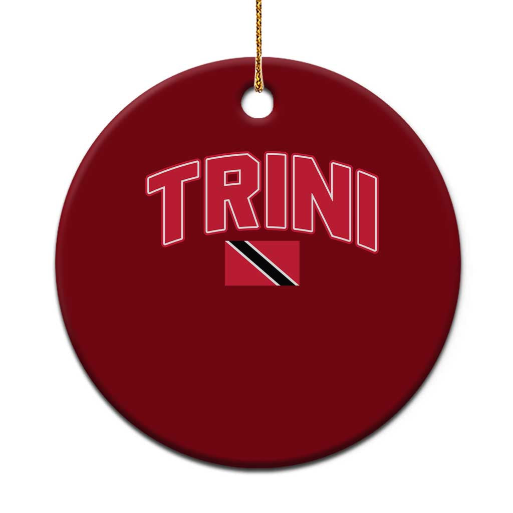 Trinidad and Tobago Flag Ceramic Ornament Trini Pride Vintage TS10 1pc Red Print Your Wear