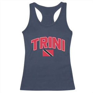 Trinidad and Tobago Flag Racerback Tank Top Trini Pride Vintage TS10 Navy Print Your Wear