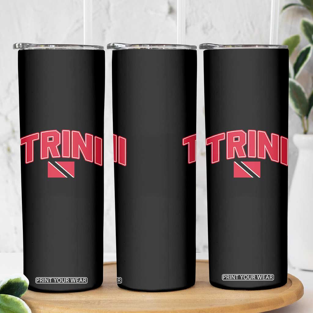 Trinidad and Tobago Flag Skinny Tumbler Trini Pride Vintage TS10 Print Your Wear