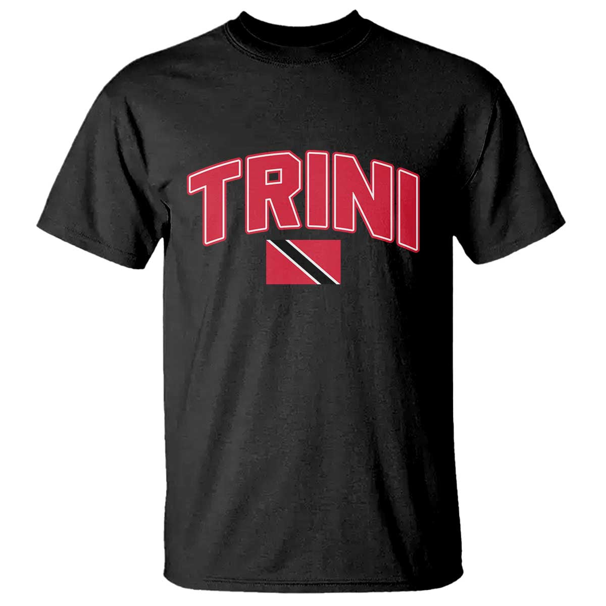 Trinidad and Tobago Flag T Shirt Trini Pride Vintage TS10 Black Print Your Wear