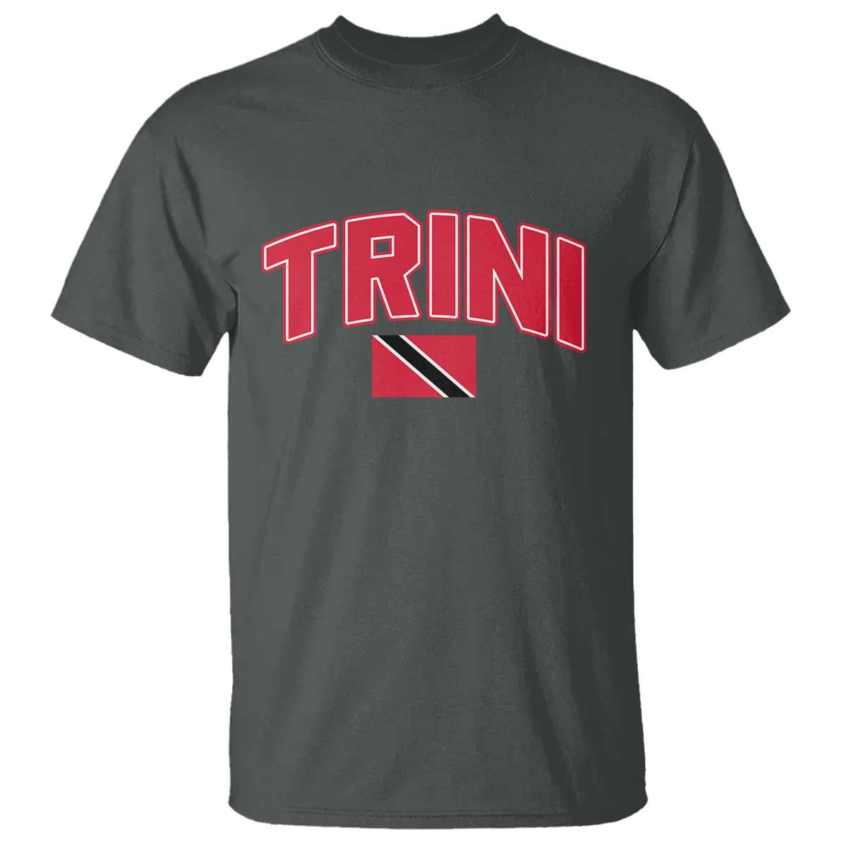 Trinidad and Tobago Flag T Shirt Trini Pride Vintage TS10 Dark Heather Print Your Wear