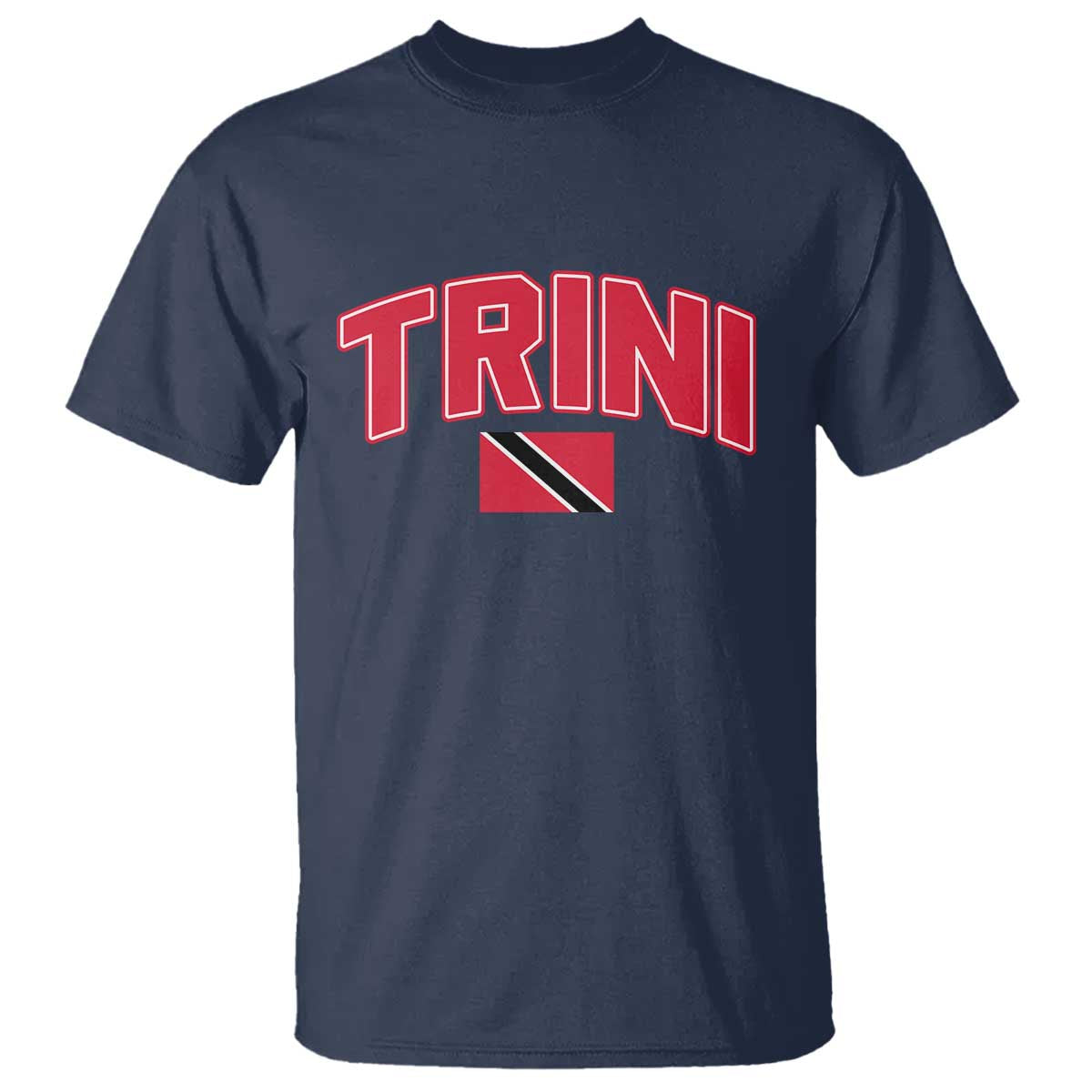 Trinidad and Tobago Flag T Shirt Trini Pride Vintage TS10 Navy Print Your Wear