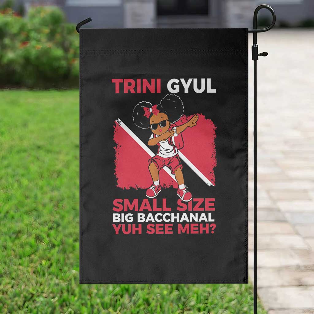 Trini Gyul Garden Flag Funny Trinidadian Girl Afro Island Girls Caribbean TS10 Print Your Wear