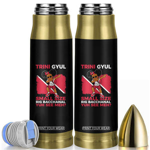 Trini Gyul Bullet Tumbler Funny Trinidadian Girl Afro Island Girls Caribbean TS10 Black Print Your Wear