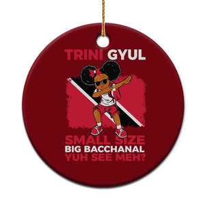 Trini Gyul Ceramic Ornament Funny Trinidadian Girl Afro Island Girls Caribbean TS10 1pc Red Print Your Wear