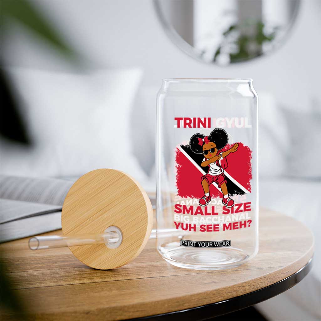 Trini Gyul Glass Can Funny Trinidadian Girl Afro Island Girls Caribbean TS10 Print Your Wear