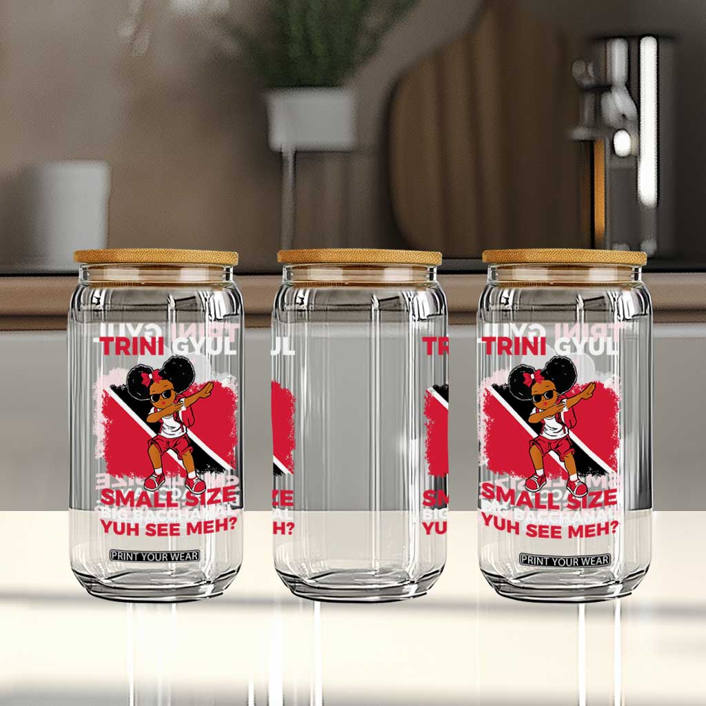 Trini Gyul Glass Can Funny Trinidadian Girl Afro Island Girls Caribbean TS10 Print Your Wear