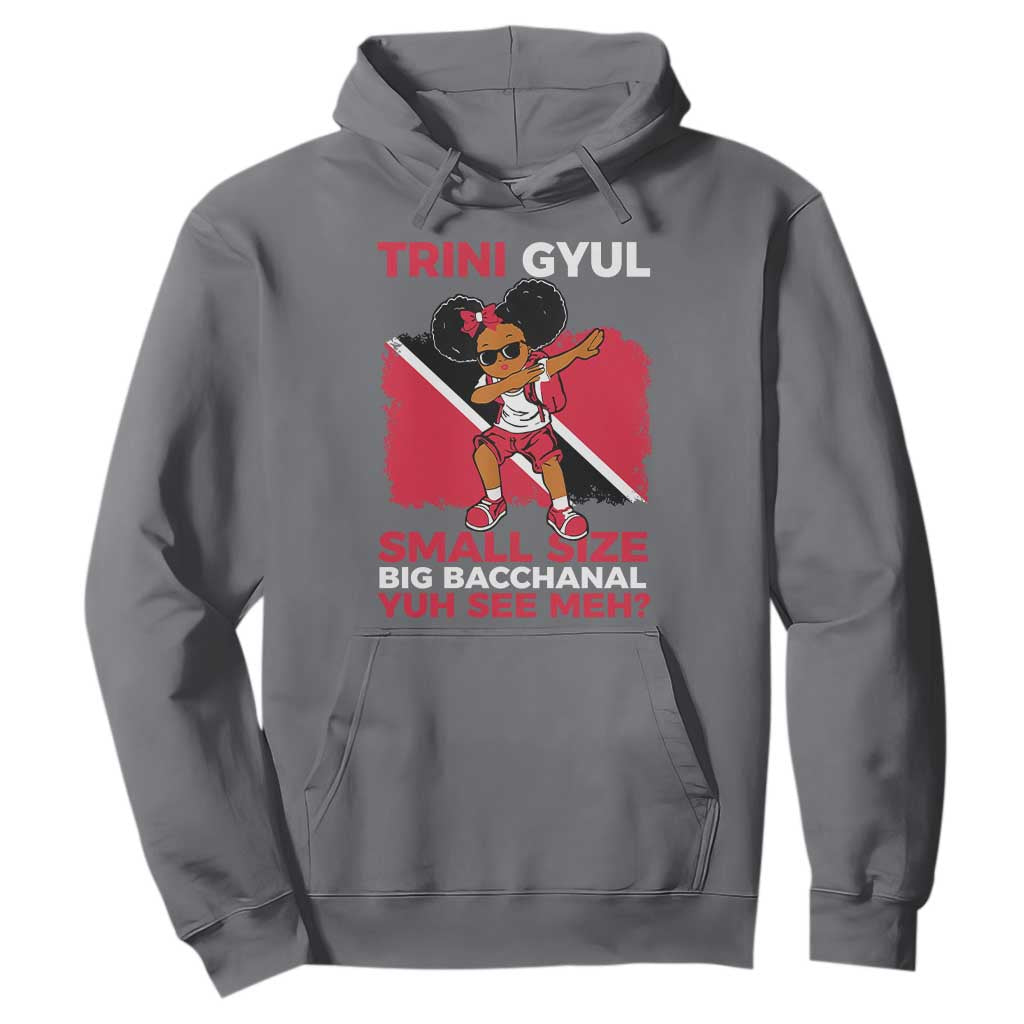 Trini Gyul Hoodie Funny Trinidadian Girl Afro Island Girls Caribbean TS10 Charcoal Print Your Wear