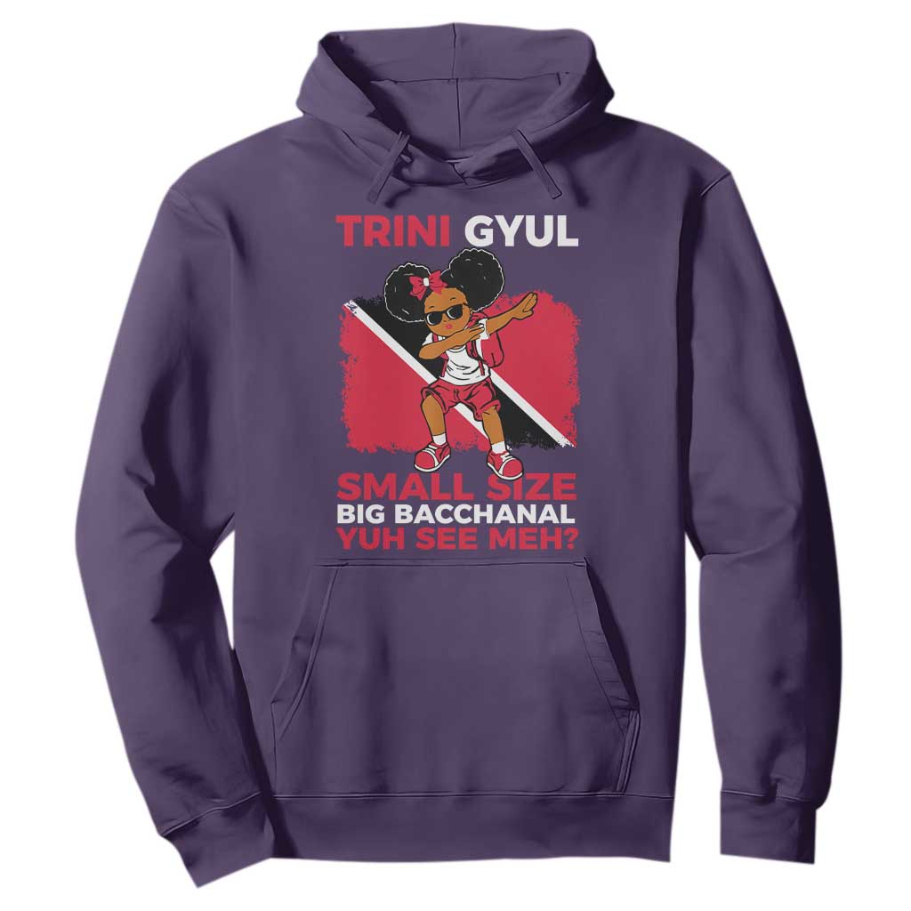 Trini Gyul Hoodie Funny Trinidadian Girl Afro Island Girls Caribbean TS10 Purple Print Your Wear