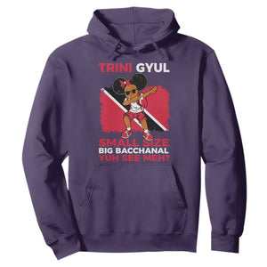 Trini Gyul Hoodie Funny Trinidadian Girl Afro Island Girls Caribbean TS10 Purple Print Your Wear