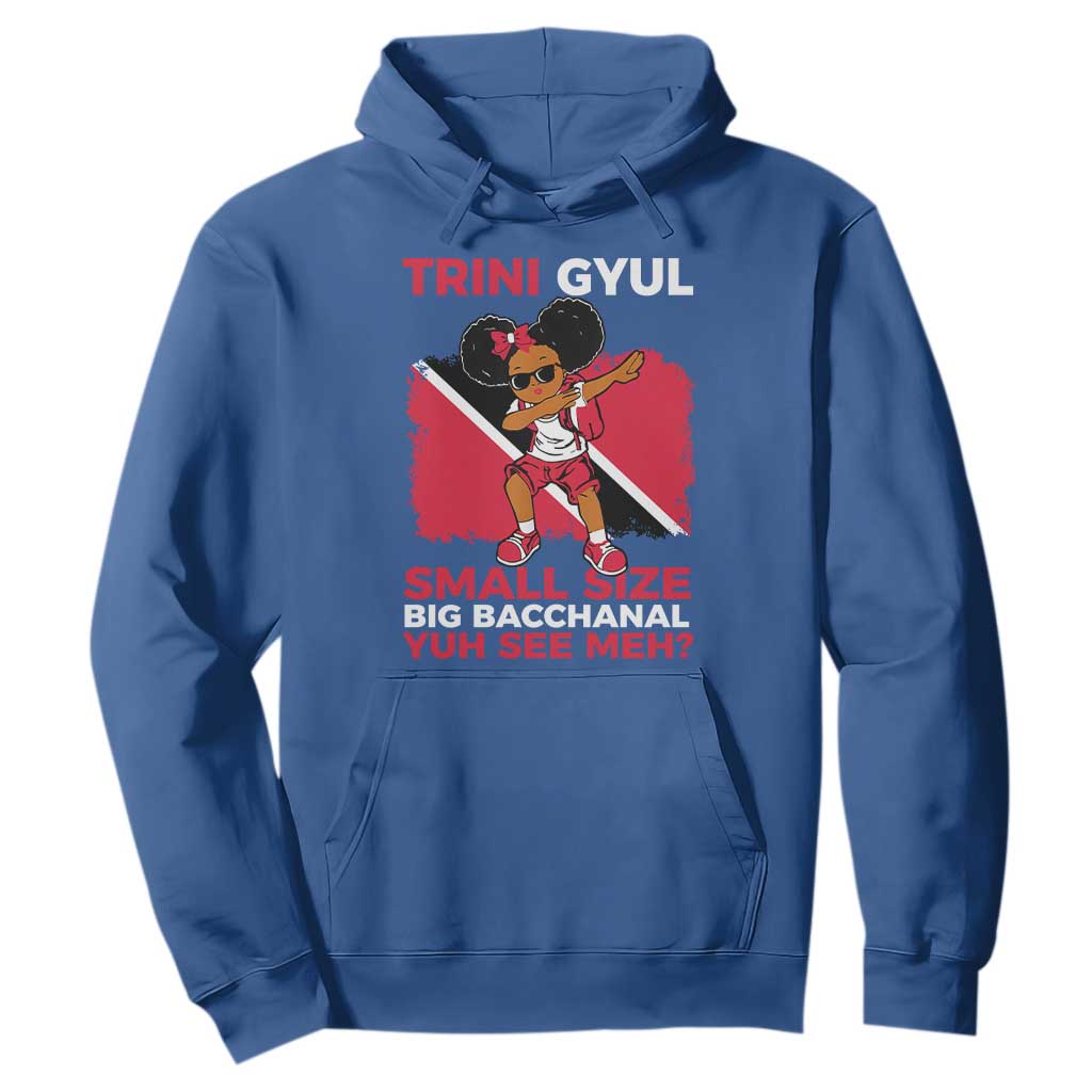 Trini Gyul Hoodie Funny Trinidadian Girl Afro Island Girls Caribbean TS10 Royal Blue Print Your Wear