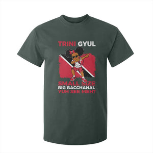 Trini Gyul T Shirt For Kid Funny Trinidadian Girl Afro Island Girls Caribbean TS10 Dark Forest Green Print Your Wear