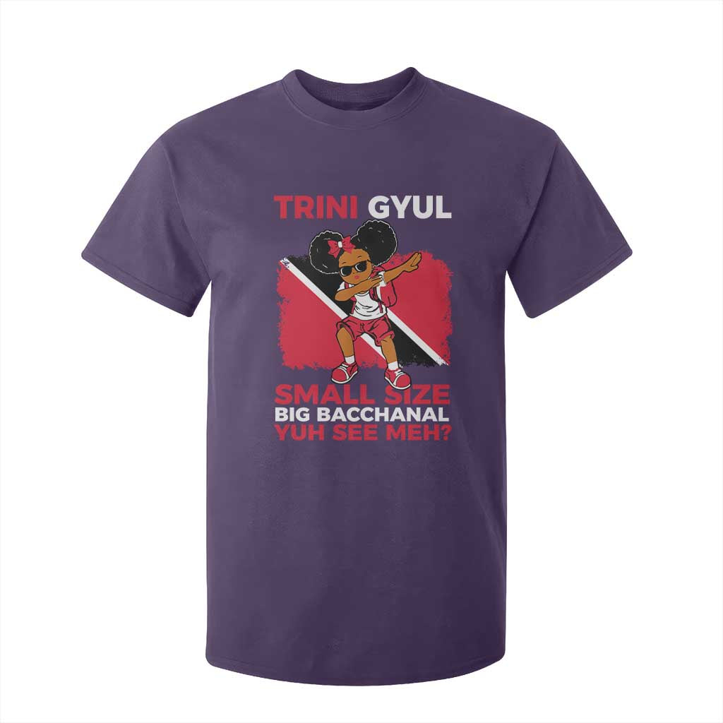 Trini Gyul T Shirt For Kid Funny Trinidadian Girl Afro Island Girls Caribbean TS10 Purple Print Your Wear