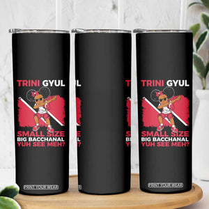 Trini Gyul Skinny Tumbler Funny Trinidadian Girl Afro Island Girls Caribbean TS10 Print Your Wear