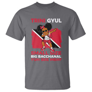 Trini Gyul T Shirt Funny Trinidadian Girl Afro Island Girls Caribbean TS10 Charcoal Print Your Wear