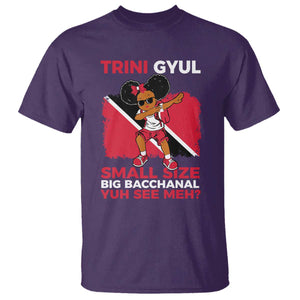 Trini Gyul T Shirt Funny Trinidadian Girl Afro Island Girls Caribbean TS10 Purple Print Your Wear