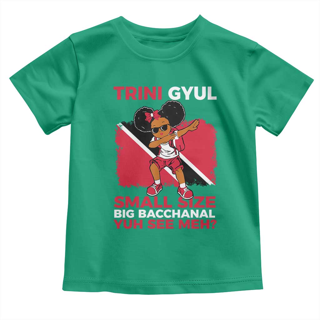 Trini Gyul Toddler T Shirt Funny Trinidadian Girl Afro Island Girls Caribbean TS10 Irish Green Print Your Wear