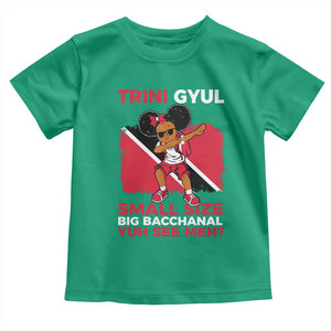 Trini Gyul Toddler T Shirt Funny Trinidadian Girl Afro Island Girls Caribbean TS10 Irish Green Print Your Wear
