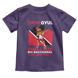 Trini Gyul Toddler T Shirt Funny Trinidadian Girl Afro Island Girls Caribbean TS10 Purple Print Your Wear