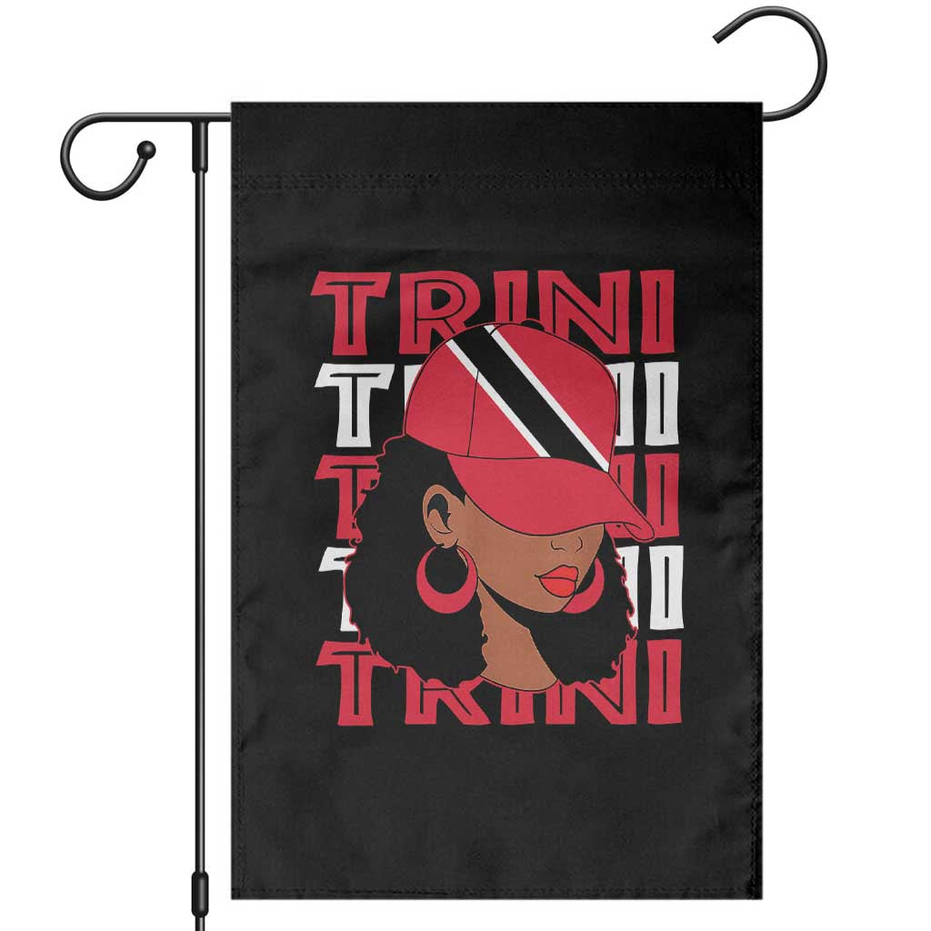 Proud Trini Afro Black Woman Garden Flag Trinidad and Tobago Flag Pride TS10 Black Print Your Wear