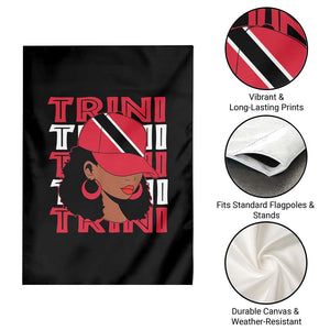 Proud Trini Afro Black Woman Garden Flag Trinidad and Tobago Flag Pride TS10 Print Your Wear