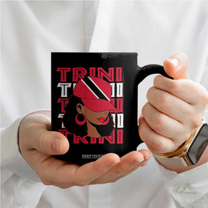 Proud Trini Afro Black Woman Coffee Mug Trinidad and Tobago Flag Pride TS10 Print Your Wear